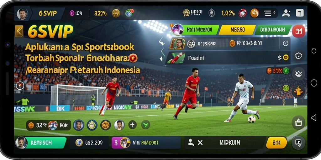 Tampilan screenshot 6SVIP menampilkan taruhan olahraga langsung dengan statistik terkini.