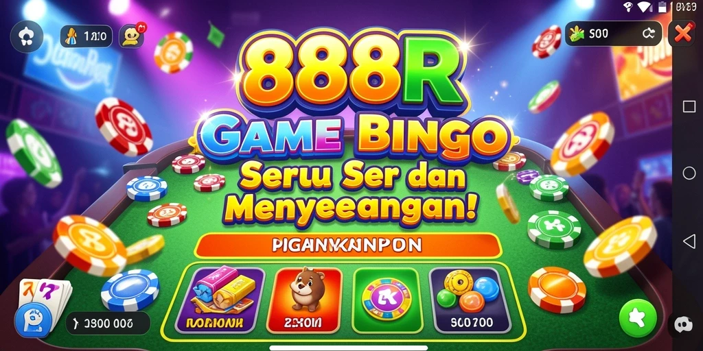 Screenshot utama menampilkan gameplay Bingo yang seru di 888R.