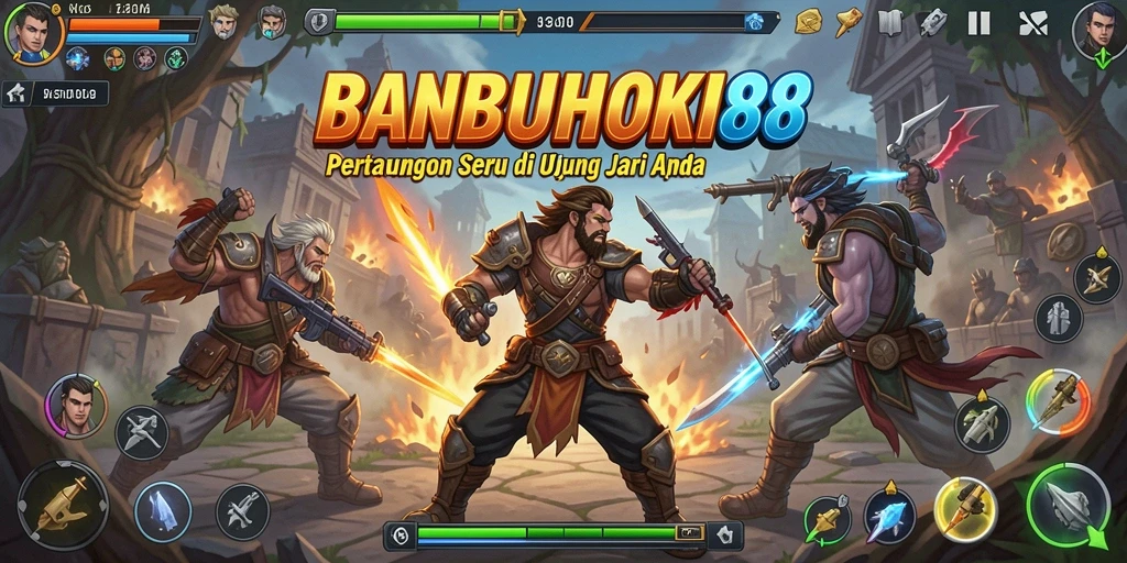 Tampilan gameplay menarik dari BANBUHOKI88 dengan aksi bertarung mengesankan.
