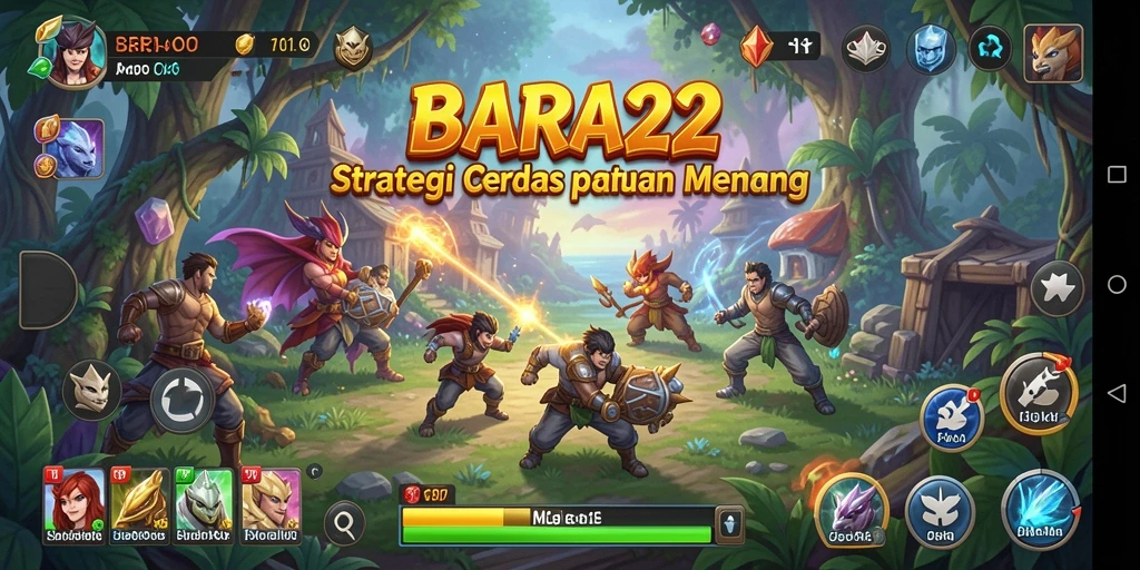Screenshot gameplay BARA22 menunjukkan strategi seru dan menarik.