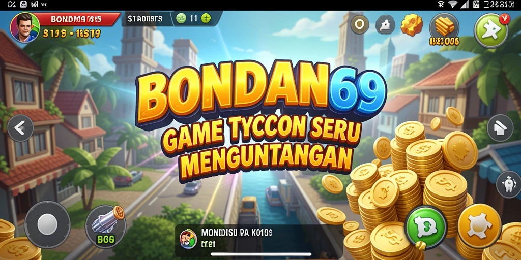 Gambaran gameplay seru BONDAN69 dalam membangun kerajaan bisnis.