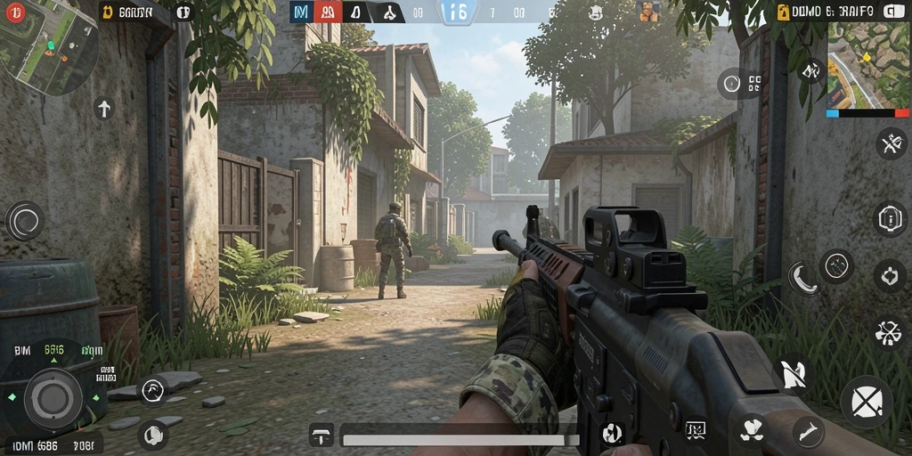 Tampilan gameplay DMD686 dengan aksi penuh ketegangan dan taktik yang mendebarkan.
