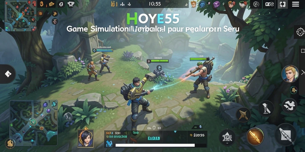 Tampilan gameplay HOYE55 yang menarik dan interaktif