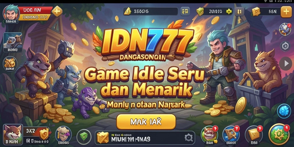 Tampilan gameplay menarik dari IDN777 di dunia Idle.