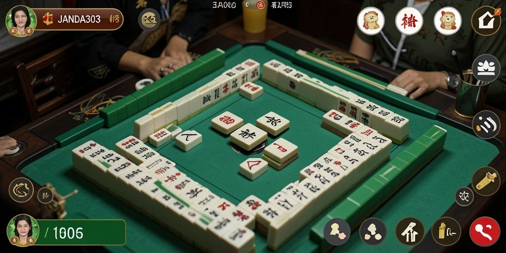 Tampilan menarik dari gameplay Mahjong di JANDA303.