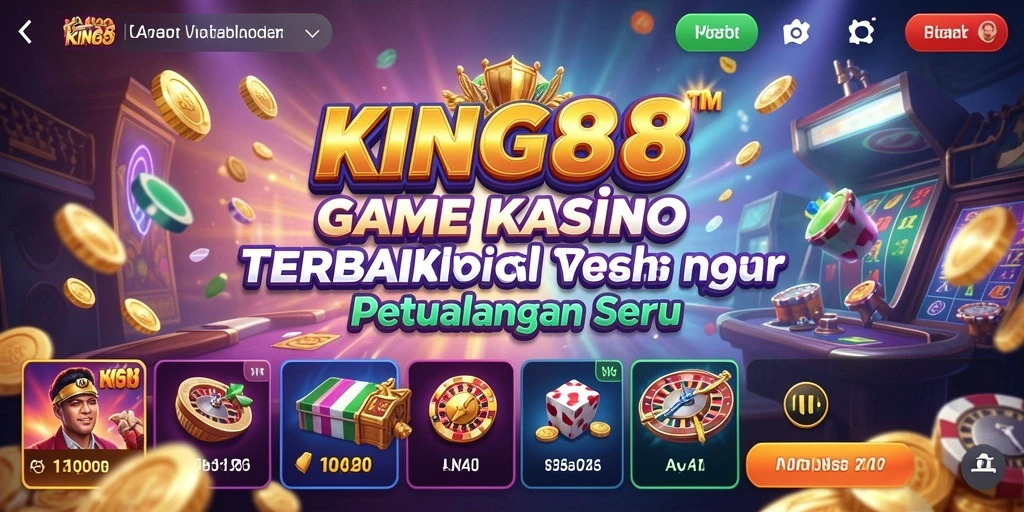 Tampilan gameplay Kasino yang menyenangkan dan interaktif di KING88.