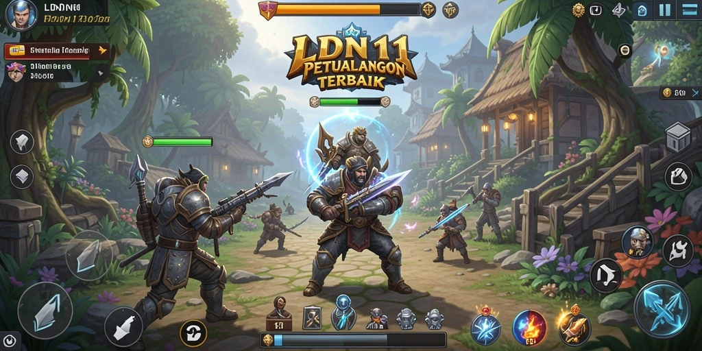 Tampilan gameplay LDN11 yang seru dan strategis.