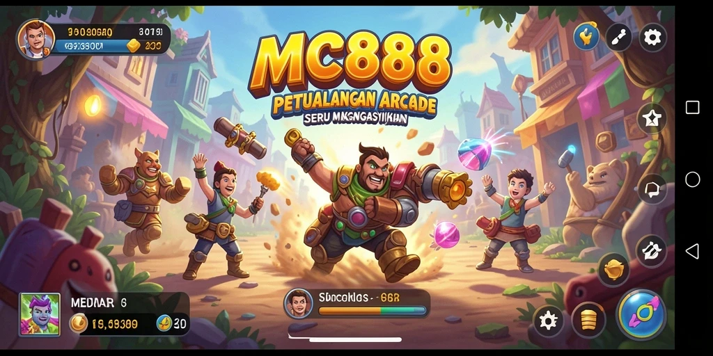 Screenshot gameplay MC888 yang menampilkan aksi seru dalam game Arcade.