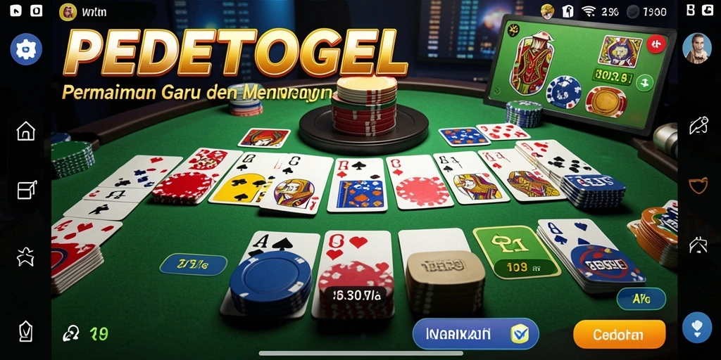 Gameplay seru Gaple dalam PEDETOGEL dengan interaksi pemain.