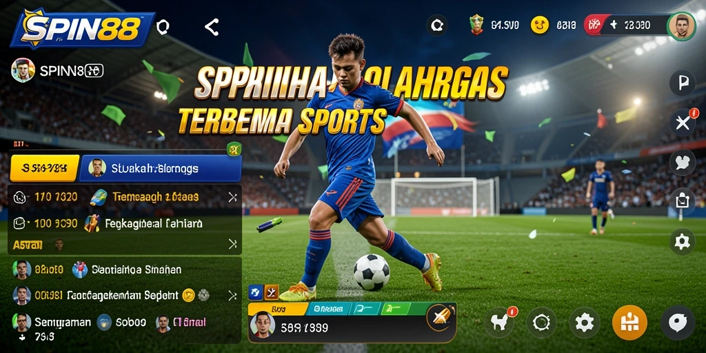 Screenshot SPIN88 menunjukkan aksi mendebarkan dalam pertandingan olahraga.