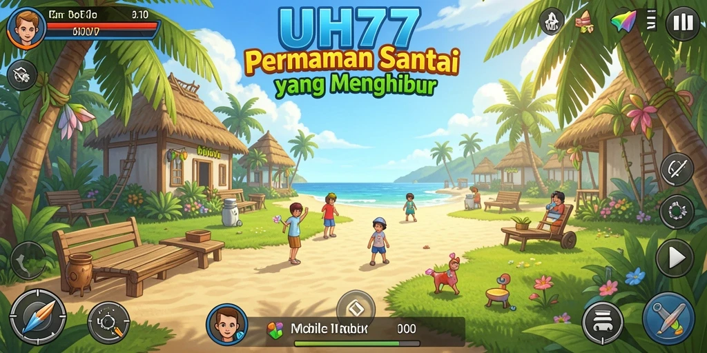Tangkapan layar UH77 menunjukkan gameplay santai dan menghibur.